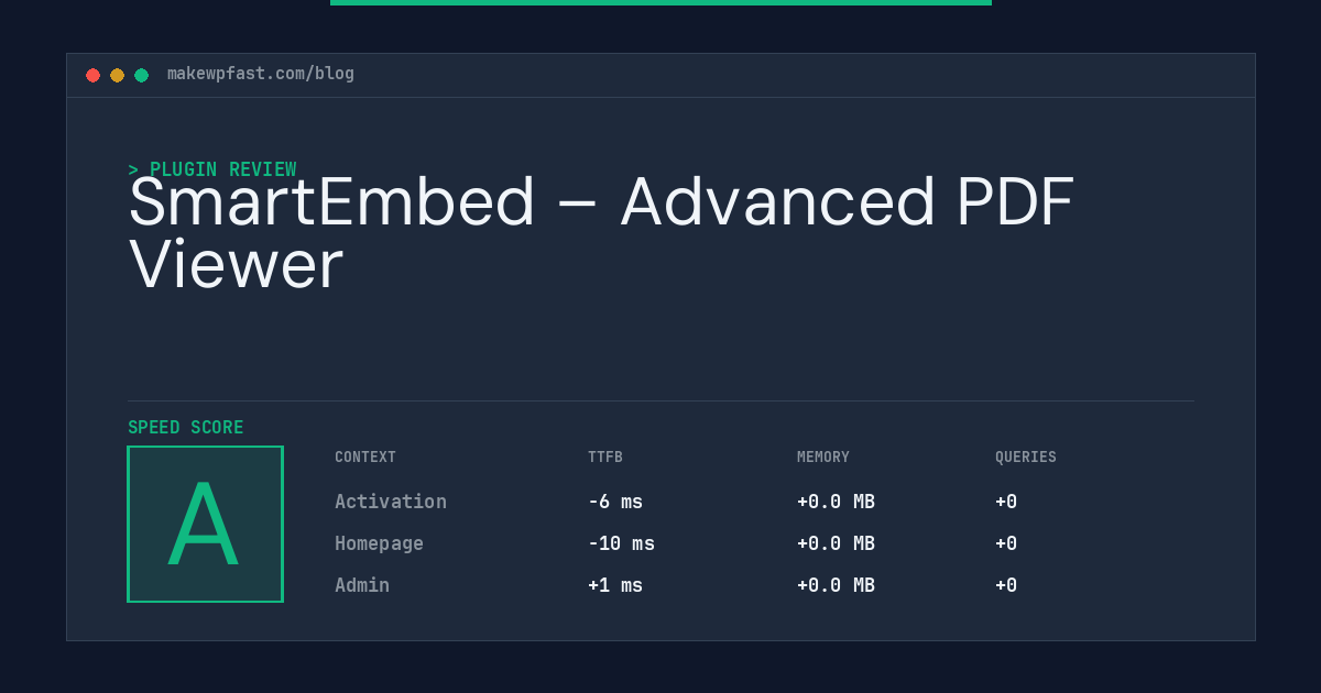 SmartEmbed – Advanced PDF Viewer - MakeWPFast