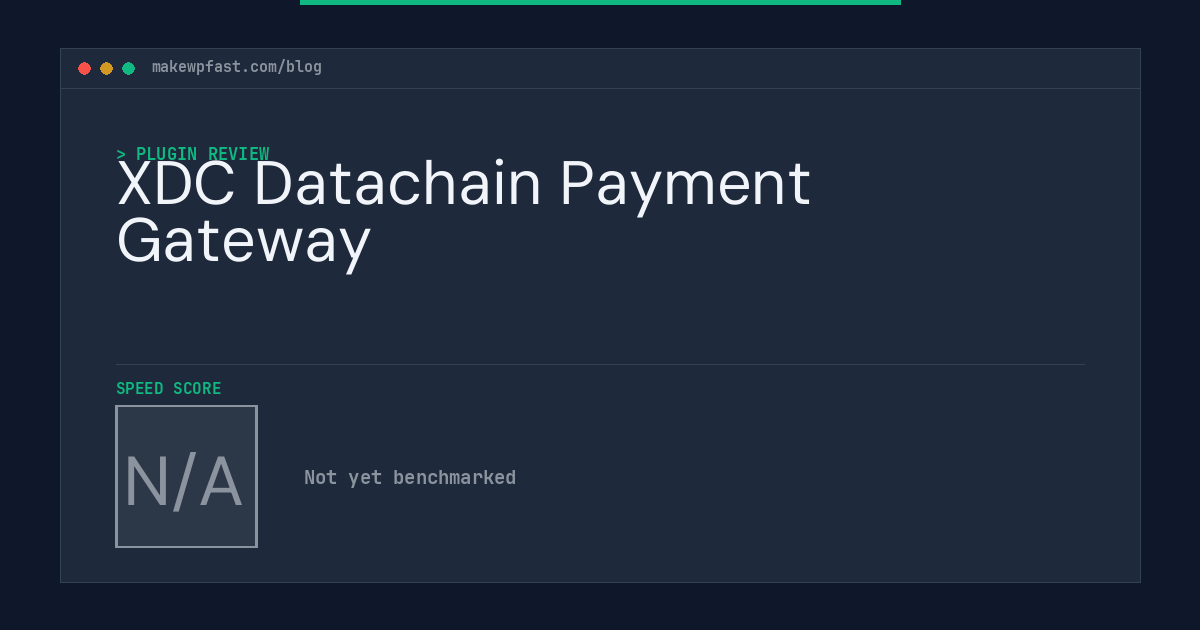 XDC Datachain Payment Gateway - MakeWPFast