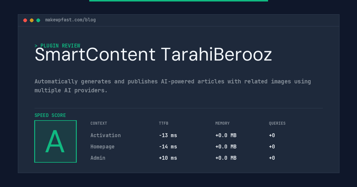 SmartContent TarahiBerooz - MakeWPFast