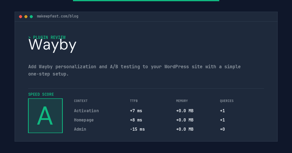 Wayby - MakeWPFast