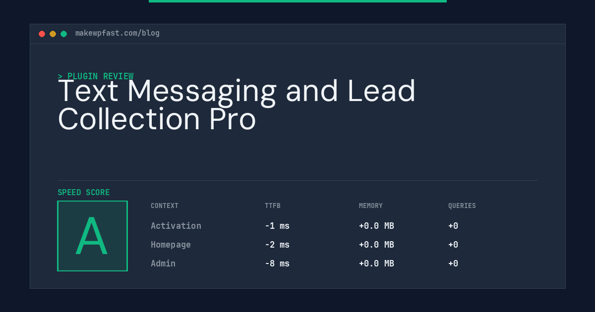 Text Messaging and Lead Collection Pro - MakeWPFast