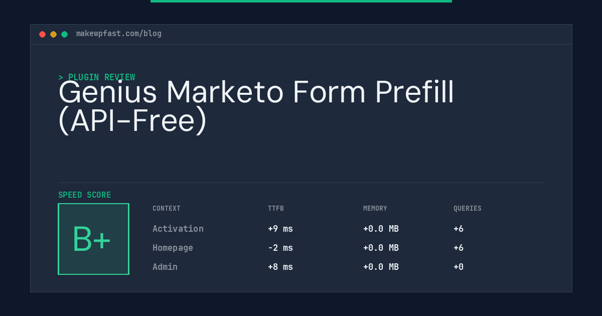 Genius Marketo Form Prefill (API-Free) - MakeWPFast