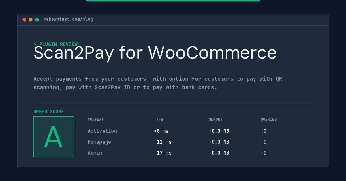 Scan2Pay for WooCommerce - MakeWPFast