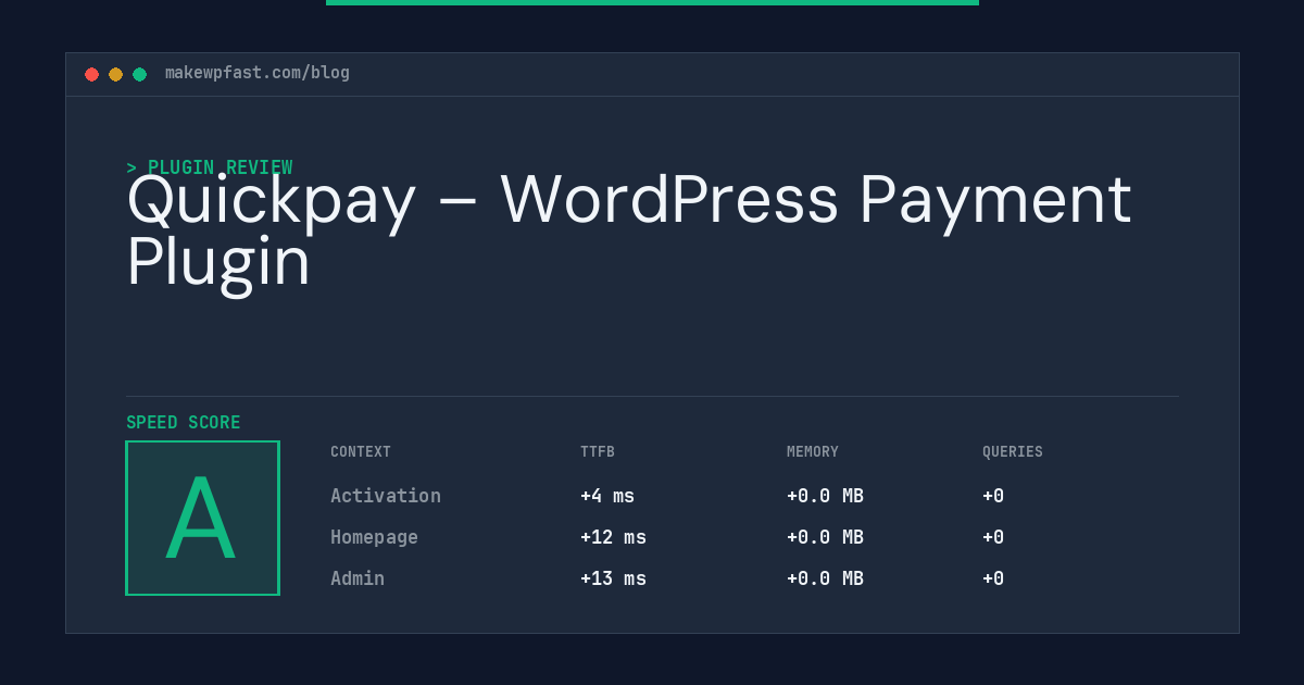 Quickpay – WordPress Payment Plugin - MakeWPFast