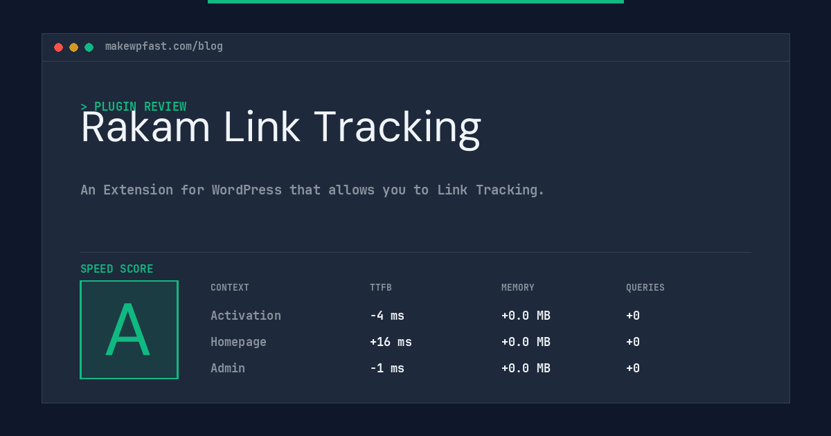 Rakam Link Tracking - MakeWPFast