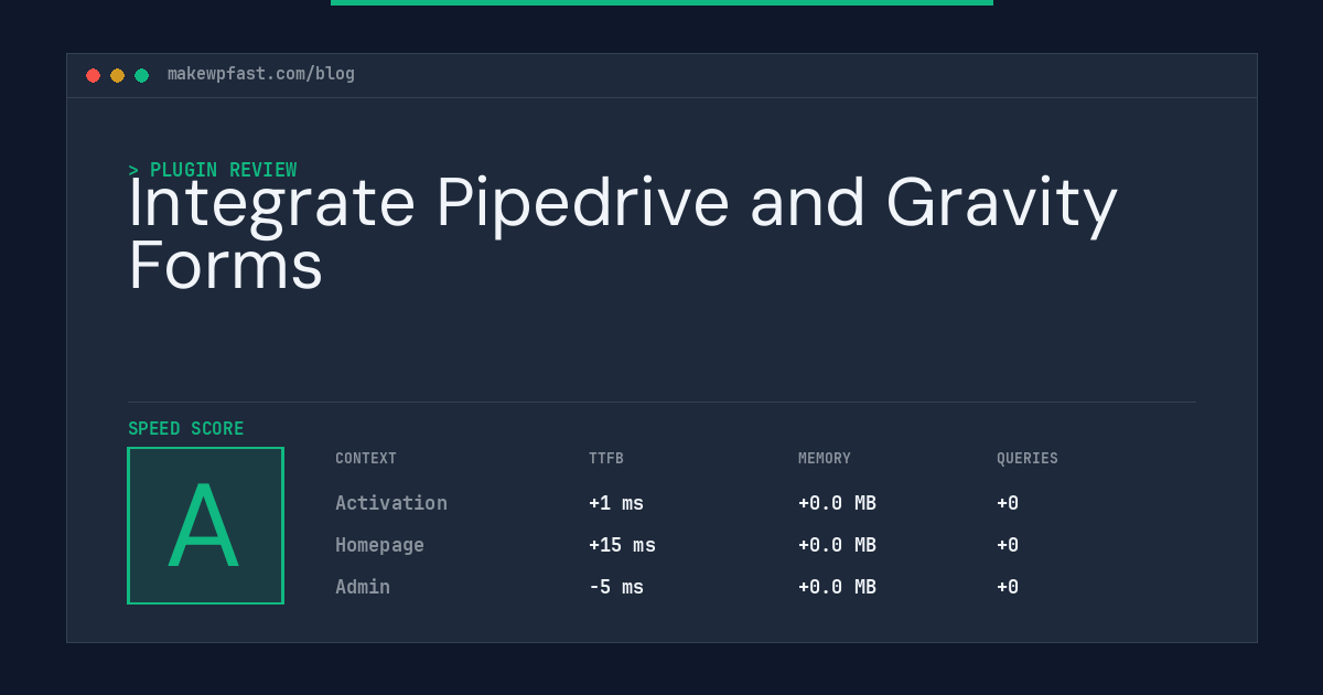 Integrate Pipedrive and Gravity Forms - MakeWPFast