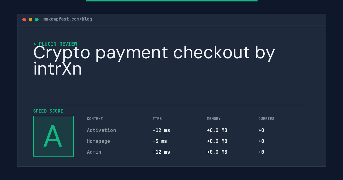 Crypto payment checkout by intrXn - MakeWPFast