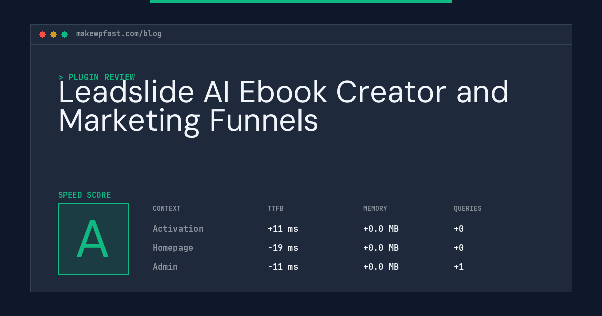 Leadslide AI Ebook Creator and Marketing Funnels - MakeWPFast