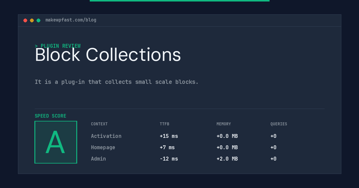 Block Collections - MakeWPFast
