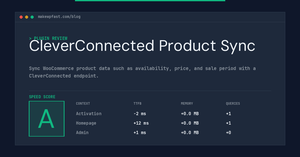 CleverConnected Product Sync - MakeWPFast