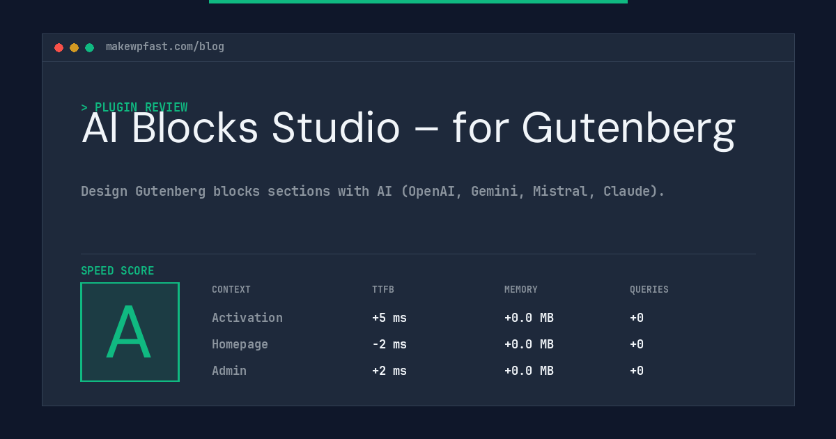 AI Blocks Studio – for Gutenberg - MakeWPFast