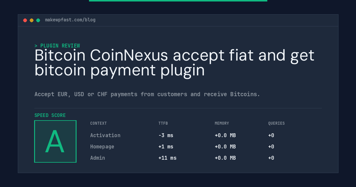 Bitcoin CoinNexus accept fiat and get bitcoin payment plugin - MakeWPFast