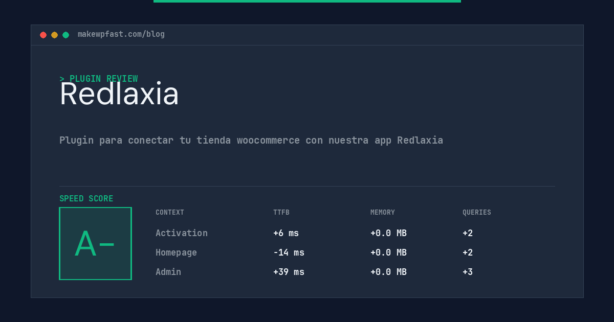 Redlaxia - MakeWPFast
