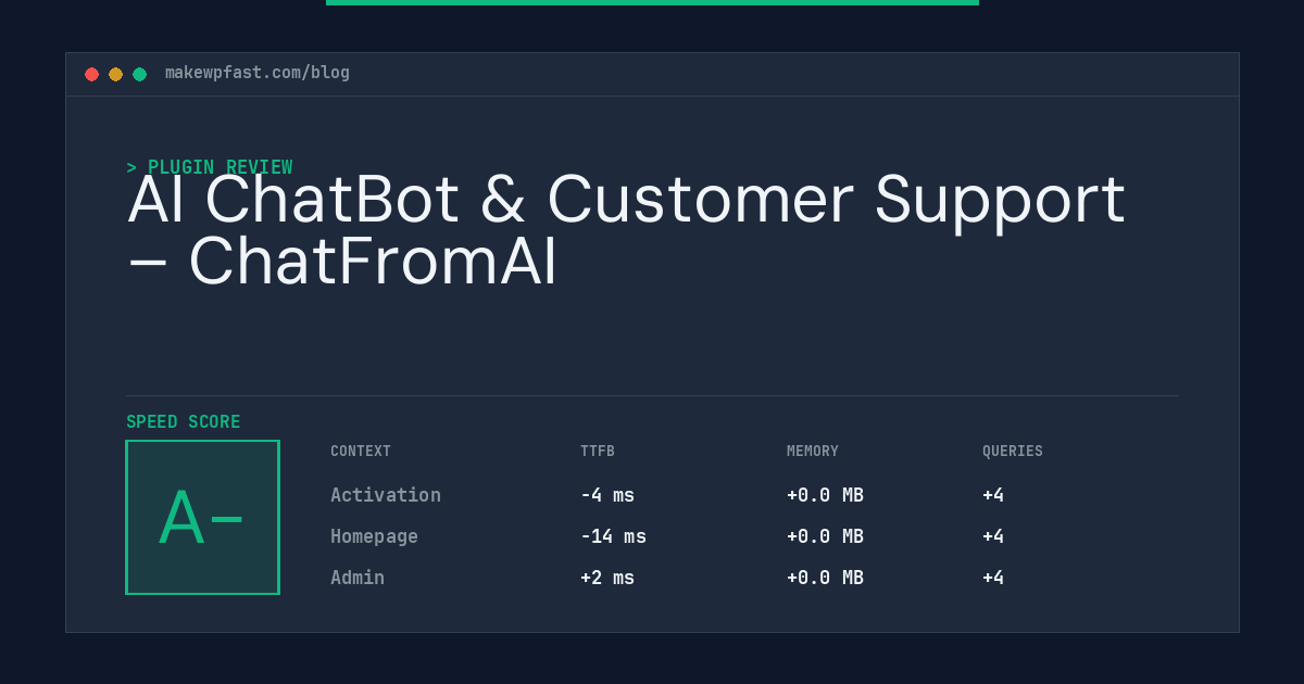 AI ChatBot & Customer Support – ChatFromAI - MakeWPFast