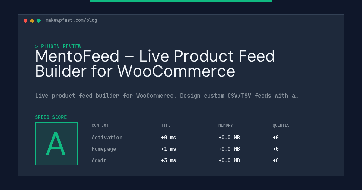 MentoFeed – Live Product Feed Builder for WooCommerce - MakeWPFast