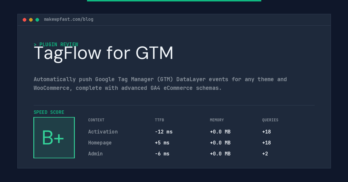 TagFlow for GTM - MakeWPFast
