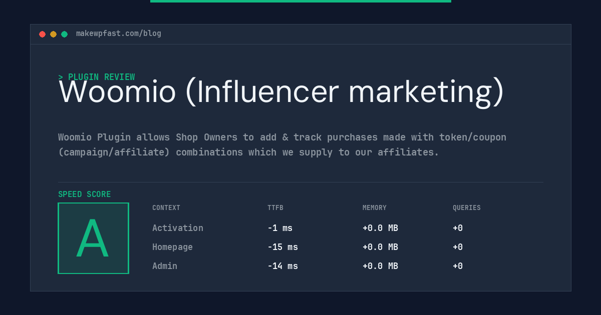 Woomio (Influencer marketing) - MakeWPFast