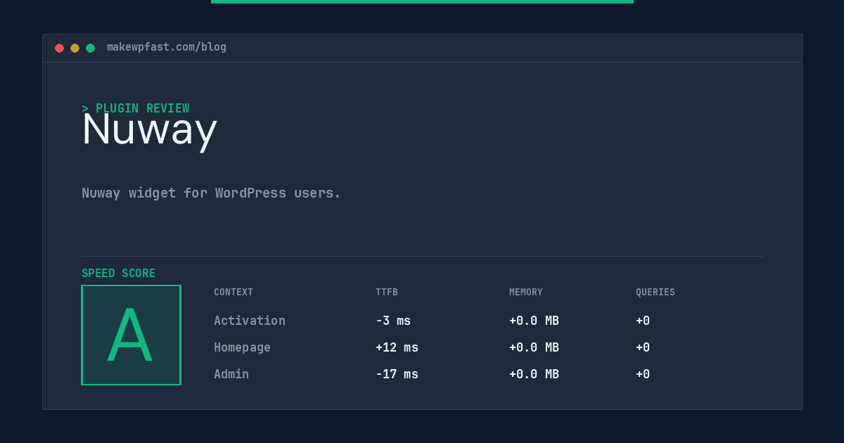 Nuway - MakeWPFast