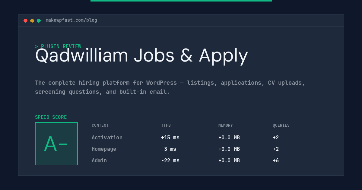 Qadwilliam Jobs & Apply - MakeWPFast