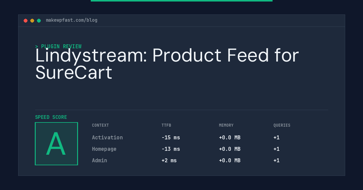 Lindystream: Product Feed for SureCart - MakeWPFast