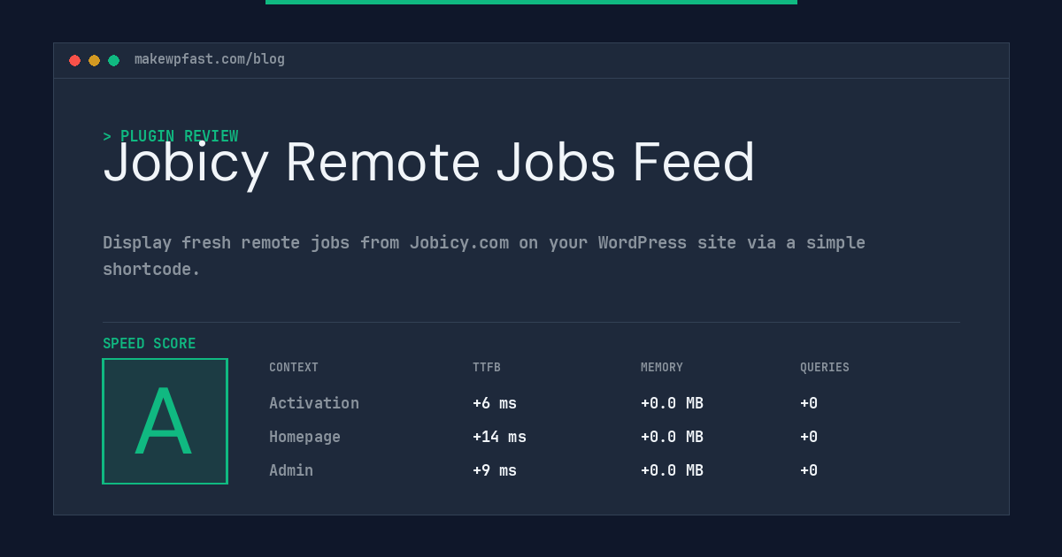 Jobicy Remote Jobs Feed - MakeWPFast