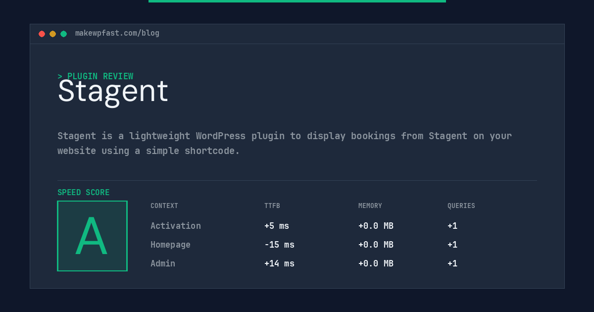 Stagent - MakeWPFast