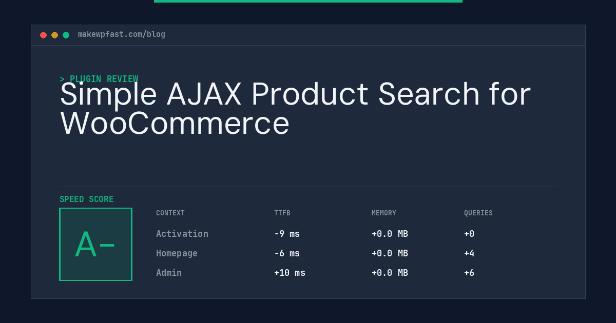 Simple AJAX Product Search for WooCommerce - MakeWPFast