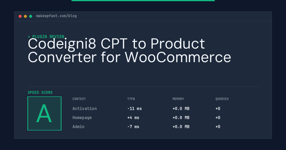 Codeigni8 CPT to Product Converter for WooCommerce - MakeWPFast