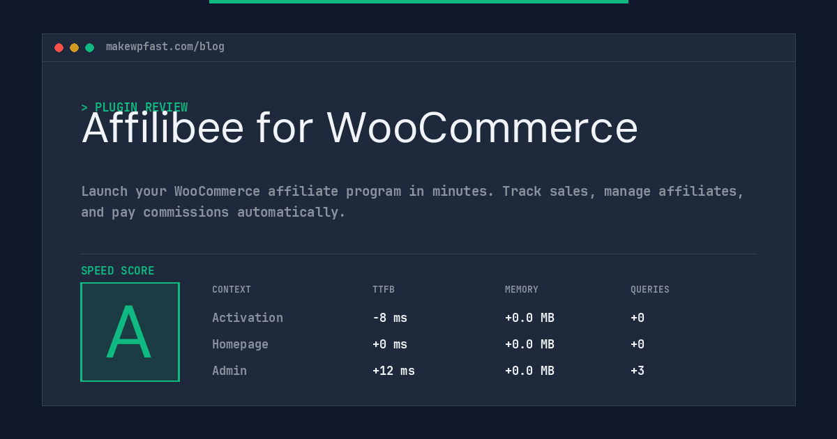 Affilibee for WooCommerce - MakeWPFast