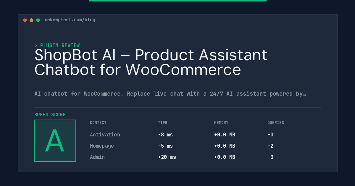 ShopBot AI – Product Assistant Chatbot for WooCommerce - MakeWPFast
