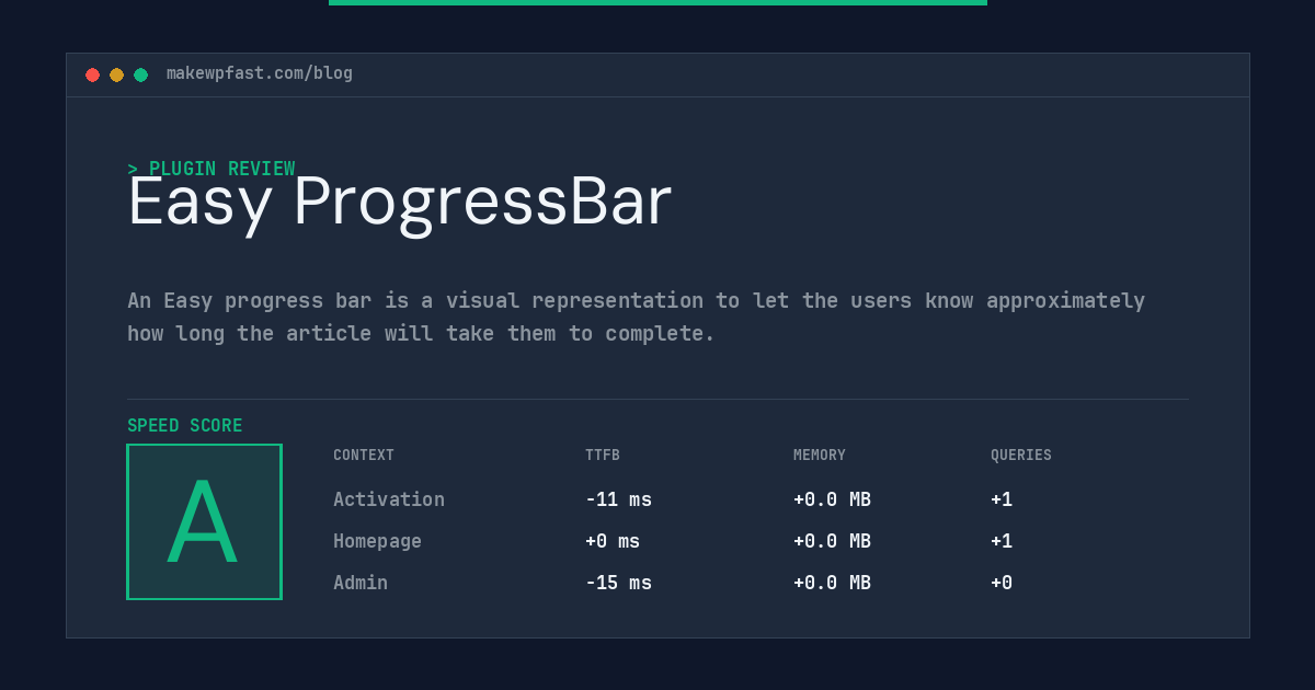 Easy ProgressBar - MakeWPFast