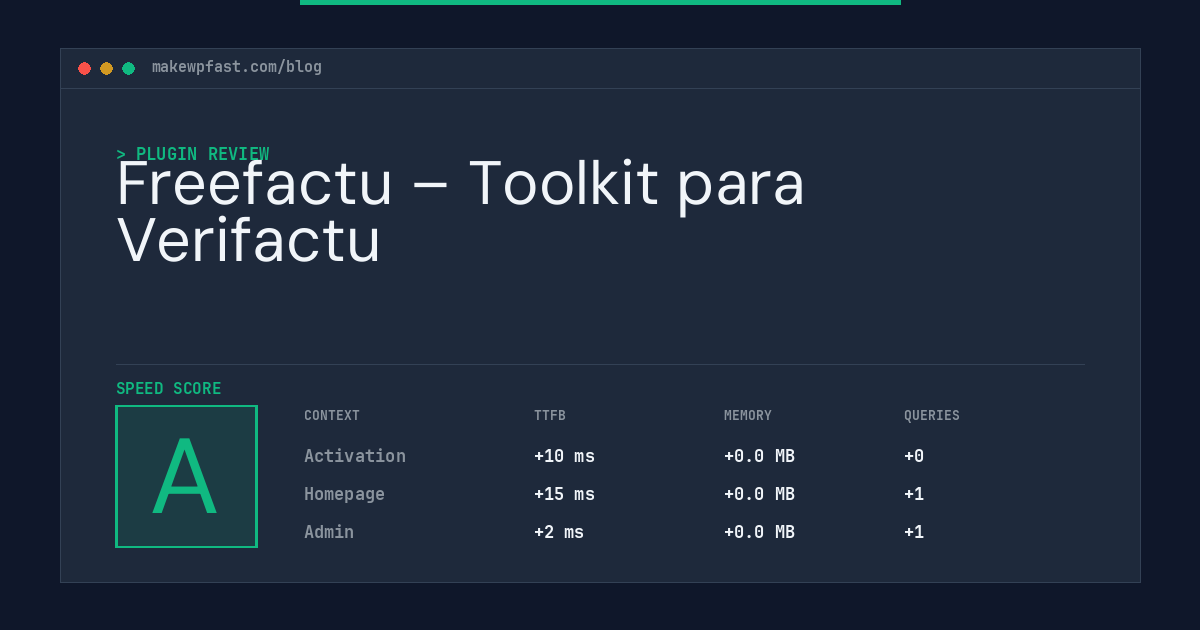 Freefactu – Toolkit para Verifactu - MakeWPFast
