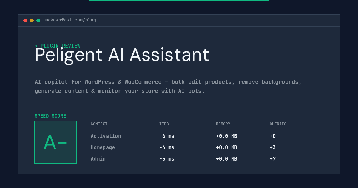 Peligent AI Assistant - MakeWPFast