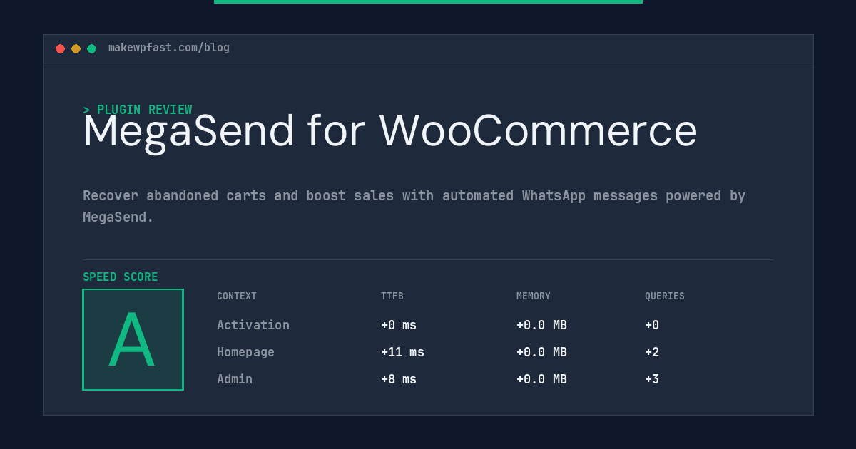 MegaSend for WooCommerce - MakeWPFast