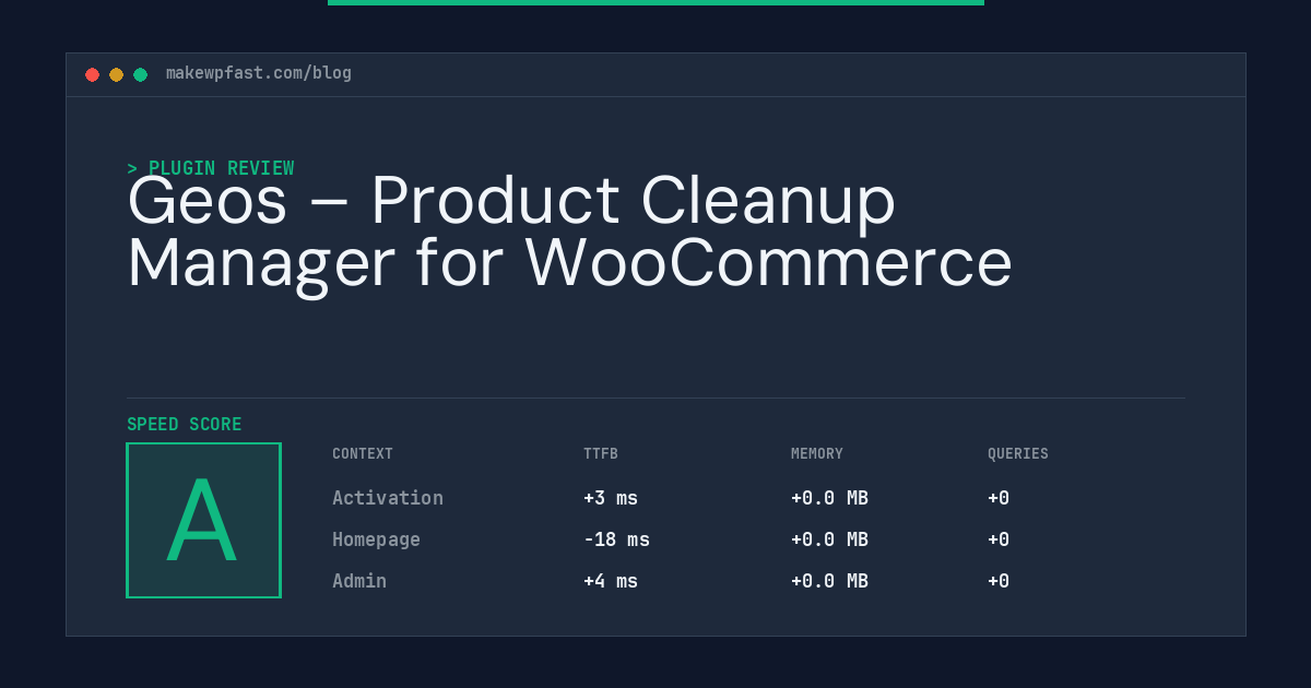 Geos – Product Cleanup Manager for WooCommerce - MakeWPFast
