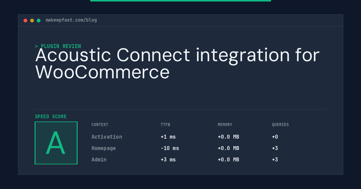 Acoustic Connect integration for WooCommerce - MakeWPFast