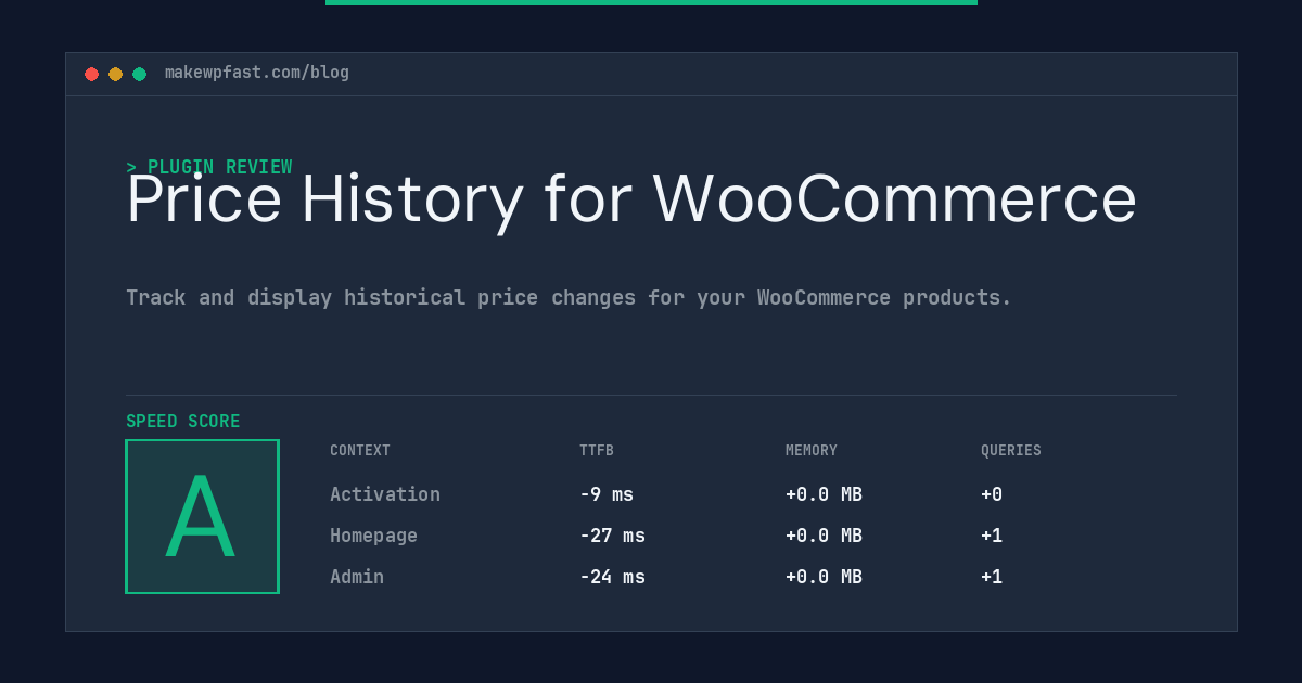 Price History for WooCommerce - MakeWPFast