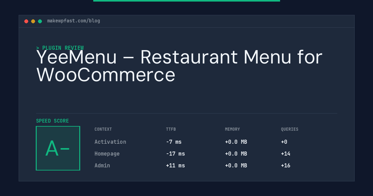 YeeMenu – Restaurant Menu for WooCommerce - MakeWPFast