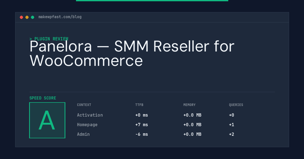 Panelora — SMM Reseller for WooCommerce - MakeWPFast