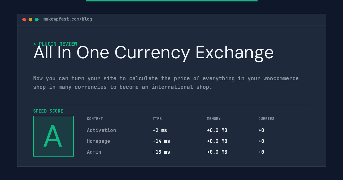 All In One Currency Exchange - MakeWPFast