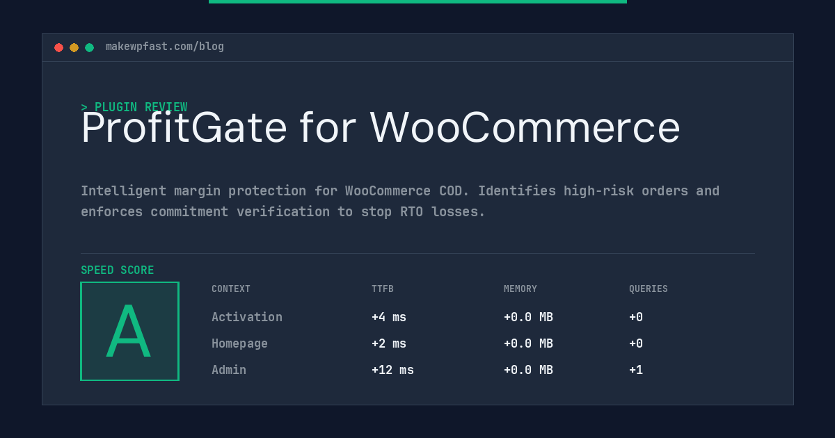 ProfitGate for WooCommerce - MakeWPFast