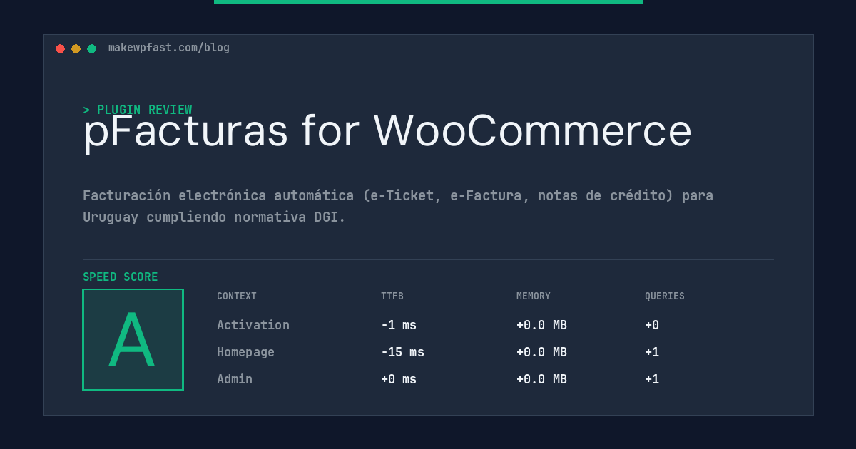 pFacturas for WooCommerce - MakeWPFast