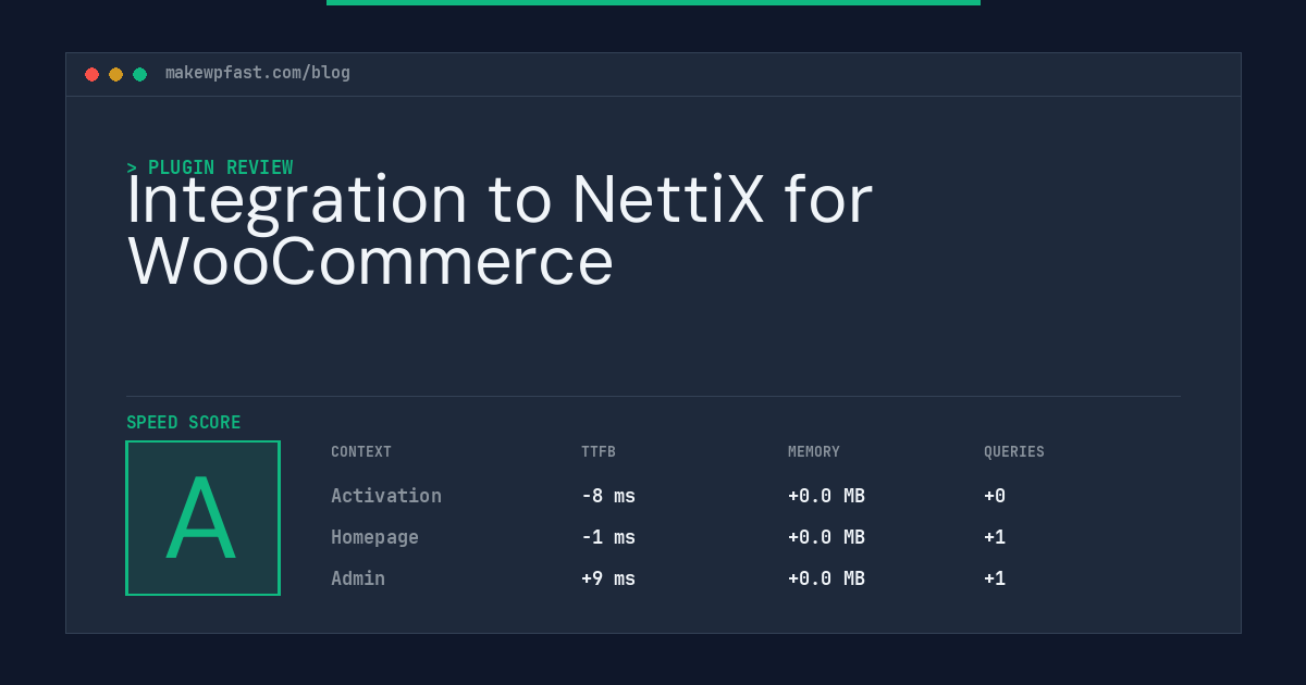 Integration to NettiX for WooCommerce - MakeWPFast
