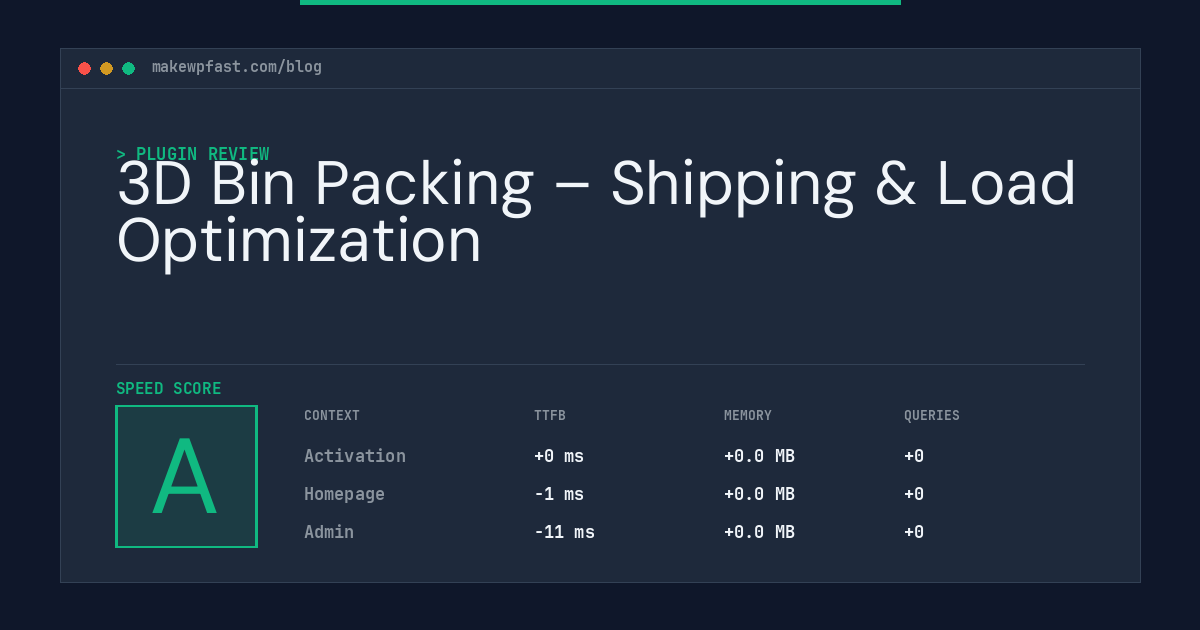 3D Bin Packing – Shipping & Load Optimization - MakeWPFast
