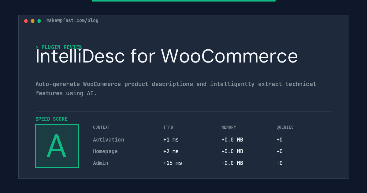 IntelliDesc for WooCommerce - MakeWPFast