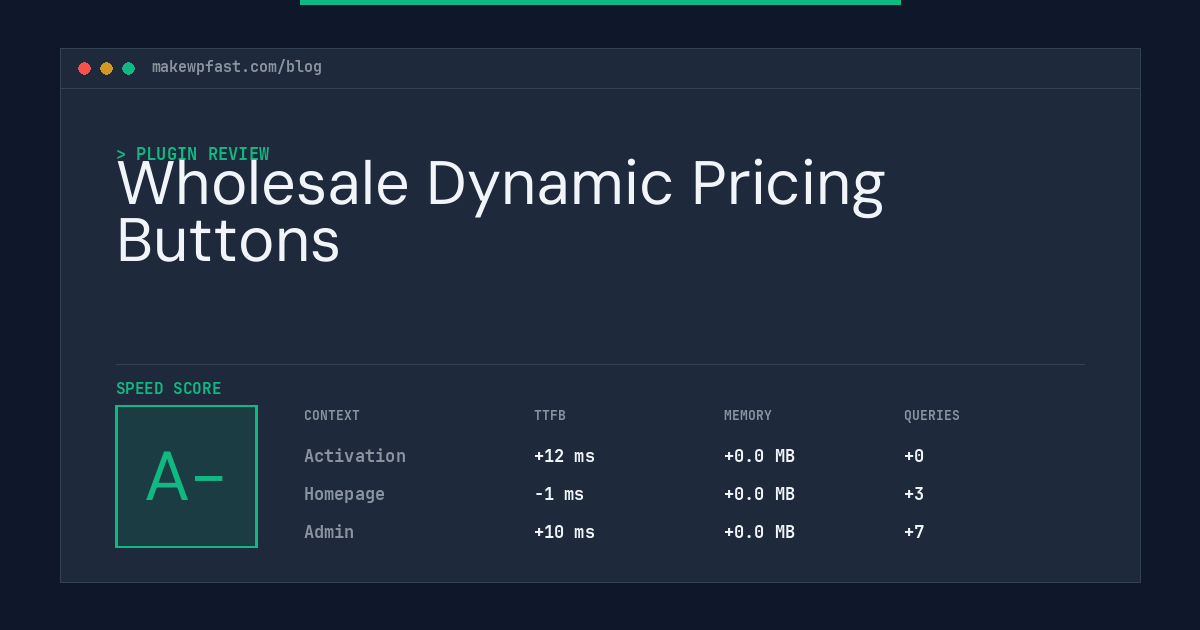 Wholesale Dynamic Pricing Buttons - MakeWPFast