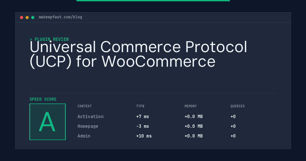 Universal Commerce Protocol (UCP) for WooCommerce - MakeWPFast