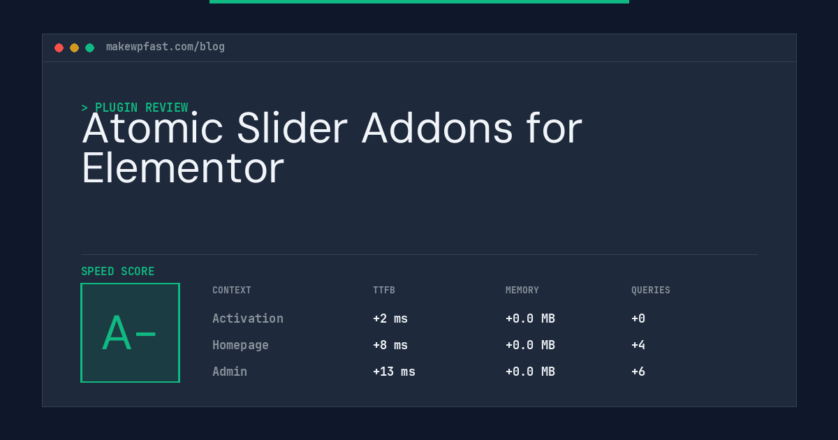 Atomic Slider Addons for Elementor - MakeWPFast