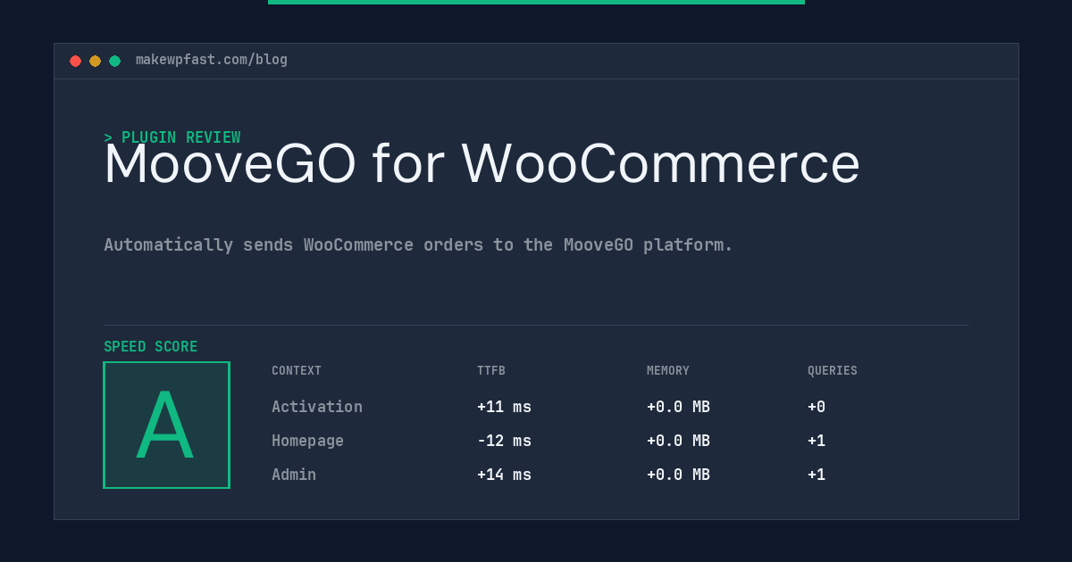 MooveGO for WooCommerce - MakeWPFast