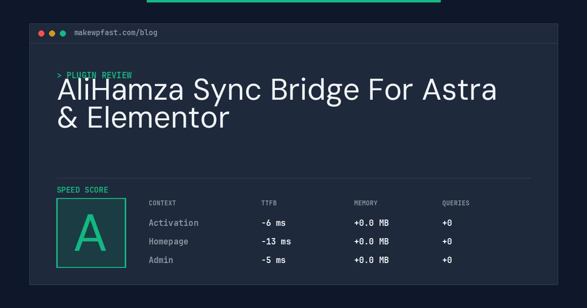 AliHamza Sync Bridge For Astra & Elementor - MakeWPFast